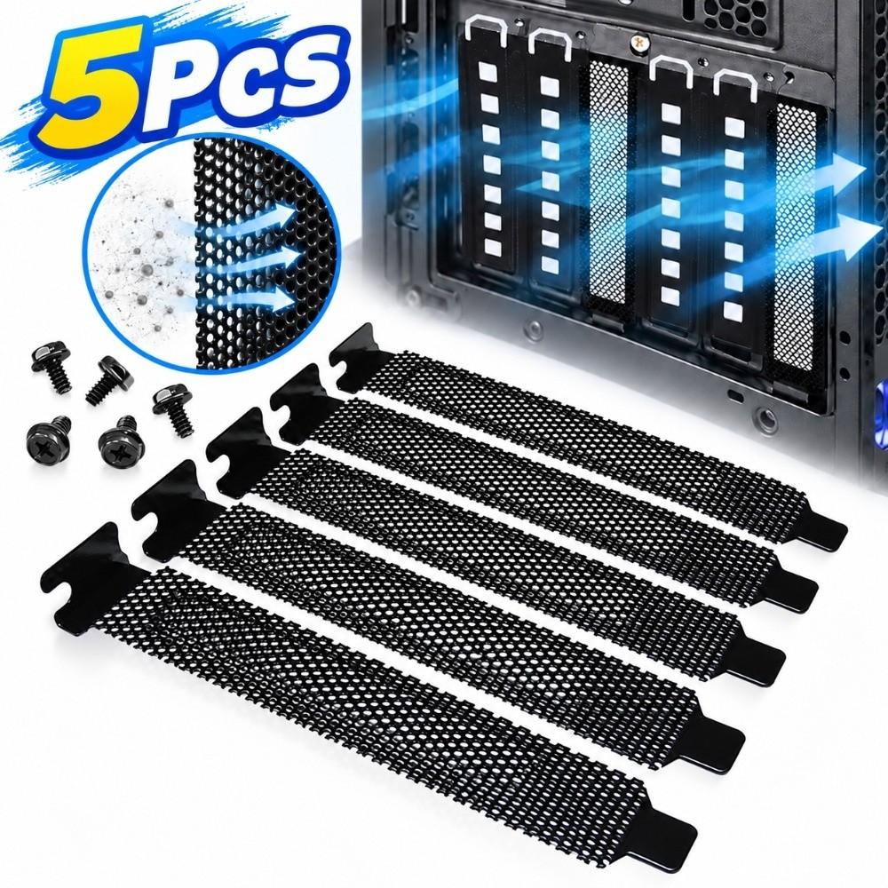 With Screws PCI Bracket Hard Steel PCI Dust Filter New Case Blanking Plate