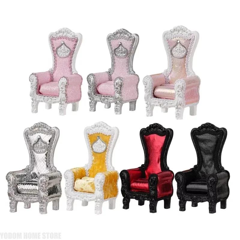 16cm Mini Handmade Sofa For OB11 Doll Jewelry Display Stand Kawaii Dollhouse Accessories Desk Home Decr Gift