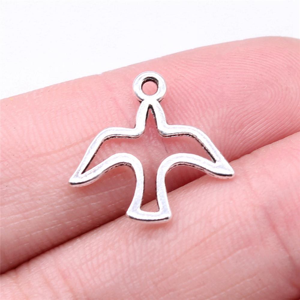 

Чоловічі ювелірні вироби з підвісками «Пташки» Масивні персоналізовані товари для мистецтва A68-20pcs-18x18mm