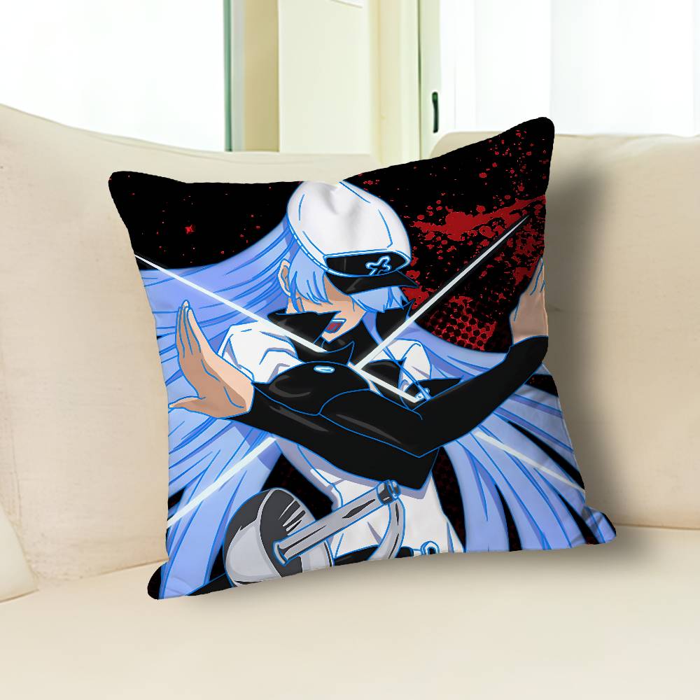 Cool E-Esdeath Kill Anime Berühmtheit Merchandise All-Match Bedruckter Kissenbezug Sofa Auto Büro Zimmer Dekoration Schutz