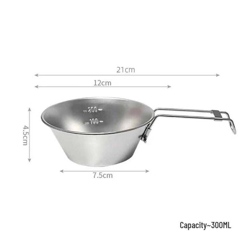 

OLOEY Portable Stainless Steel Camping Bowl