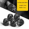 4pcs Metal Car Wheel Tire Valve Caps Stem Case Covers For Mercedes Benz B/C/E/S Class A Class C200L GLC GLK CLA Accessories Asq123