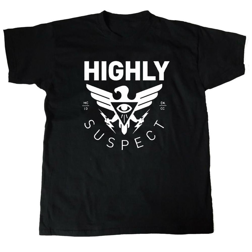 

HIGHLY SUSPECT Band Logo Classic T Shirt Black All Size S5Xl Gift Fan HH299 Unisex T-Shirt S