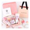 JILL STUART Wrapped White Floral Gift Set Lip Mask + Hand Cream + Message Card + Seasonal Soap Flower Bouquet