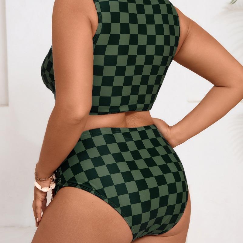 2026 Costumi da Bagno Bikini a Vita Alta Taglie Forti da Donna, Costumi da Bagno e Abbigliamento da Donna