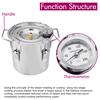 8/10/12/22/35L Durable Home DIY Distiller Moonshine Alcohol Stainless Copper Alcohol Whisky Water Wine Essential Oil Brewing Kit