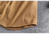 Men's Retro Khaki Workwear Shirt Jacket with 3D Pockets - Spring/Autumn Trend