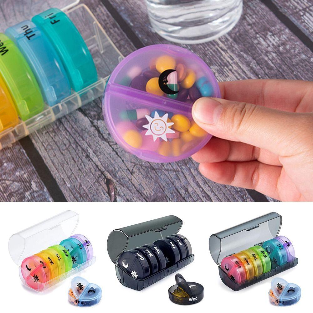 

Дорожный прозрачный пластиковый органайзер для таблеток, футляр для лекарств, коробка для хранения