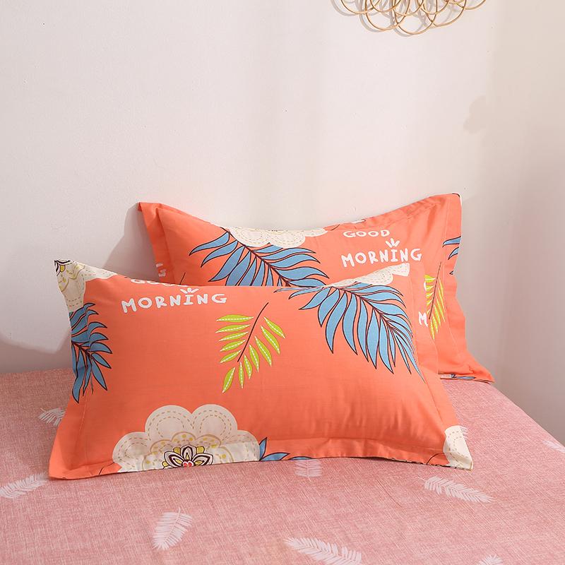 Cotton Printed Cartoon Pillowcase 2 Pieces Comfortable and Soft 48x74cm Pillow Cases