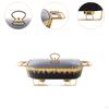 Chafer Casserole Dish Buffet Server Food Warmer Transparent Cover Chafing Tray for