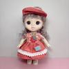Full Body Girls' Doll with Clothes Dolly Girl Dress Up Toys Baby Doll 20cm Dress Doll  Children