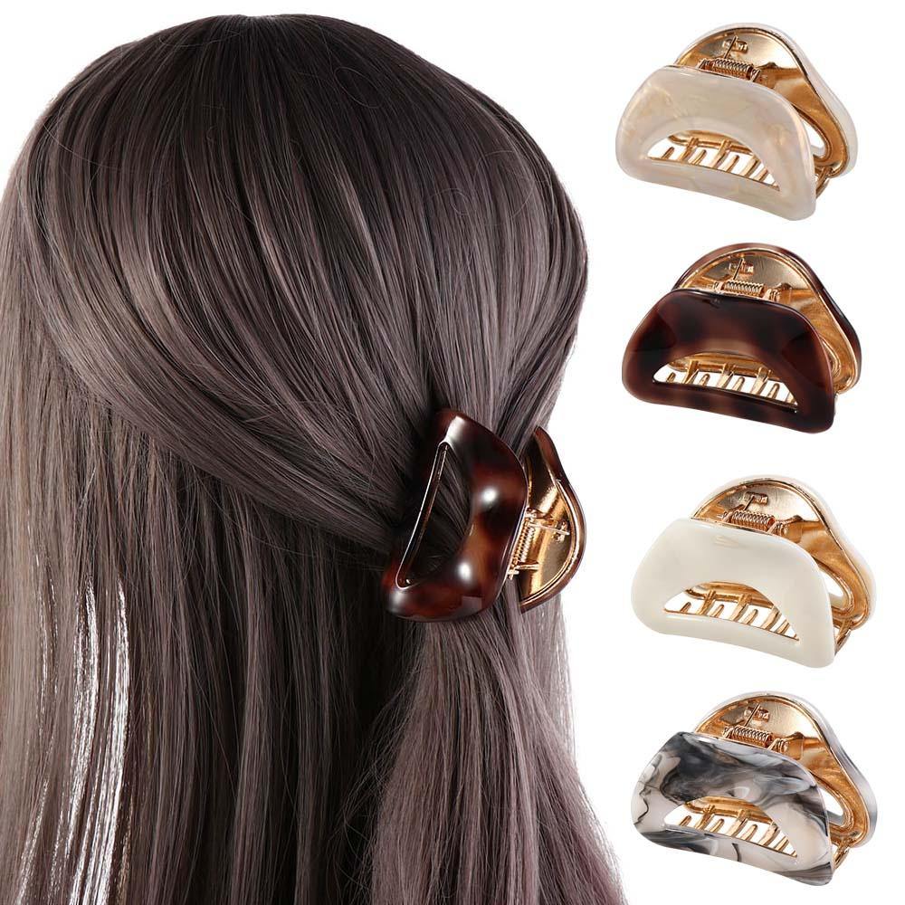 

Hair Grab Clip Acetate Hair Clips Elliptic Acetic Acid Barrettes Fashion Mini Hair Claw Headwear C