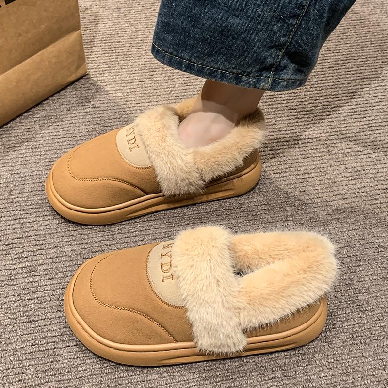 Women's Snow Boots 2024 New Thickened Fluff Comfortable Warm Plush Boots Women Shoes Woman Winter Chunky Boots Woman
