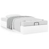 Ottoman Bed Without Mattress White 90x200 Cm Faux Leather