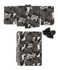 Yukata Unique Set Heiko AB Painting Flower Free [KYOETSU] [Kyoetsu] Set, Weave, Two-Piece (Yukata, Obi), Women's (Ink Shadow, Size)