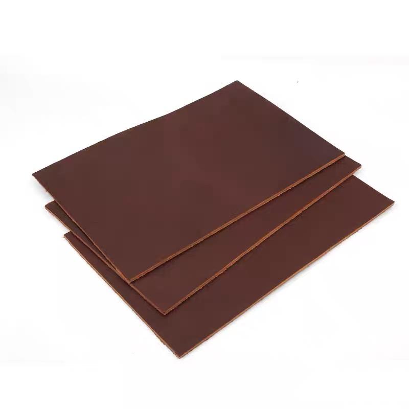 2.5mm thick vegetable-tanned leather, dark brown, stiff first-layer cowhide leather material, genuine leather table mat, knife s