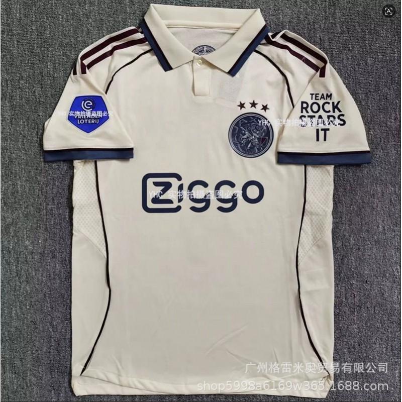 Camiseta de Visitante Ajax 2026-27 Réplica Camiseta de Fútbol 9 Ibrahimovic 23 Van Der Vaart Kit de Fútbol para Hombre de Manga Corta