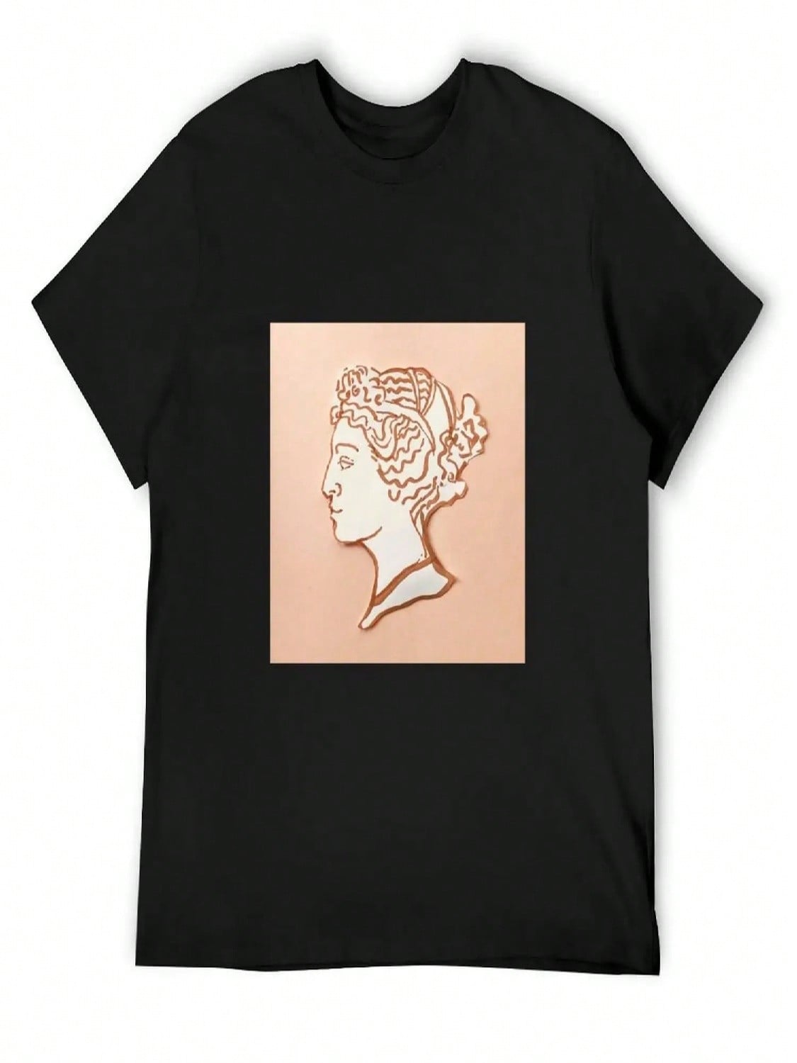Hellenistic Girl Silhouette T-Shirt Cotton Man T-Shirts Personalized T-Shirt Graphics Sweat Shirts, unisex S разноцветный