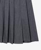 Mind Bridge Woman [W] Wool Pleated Midi Skirt