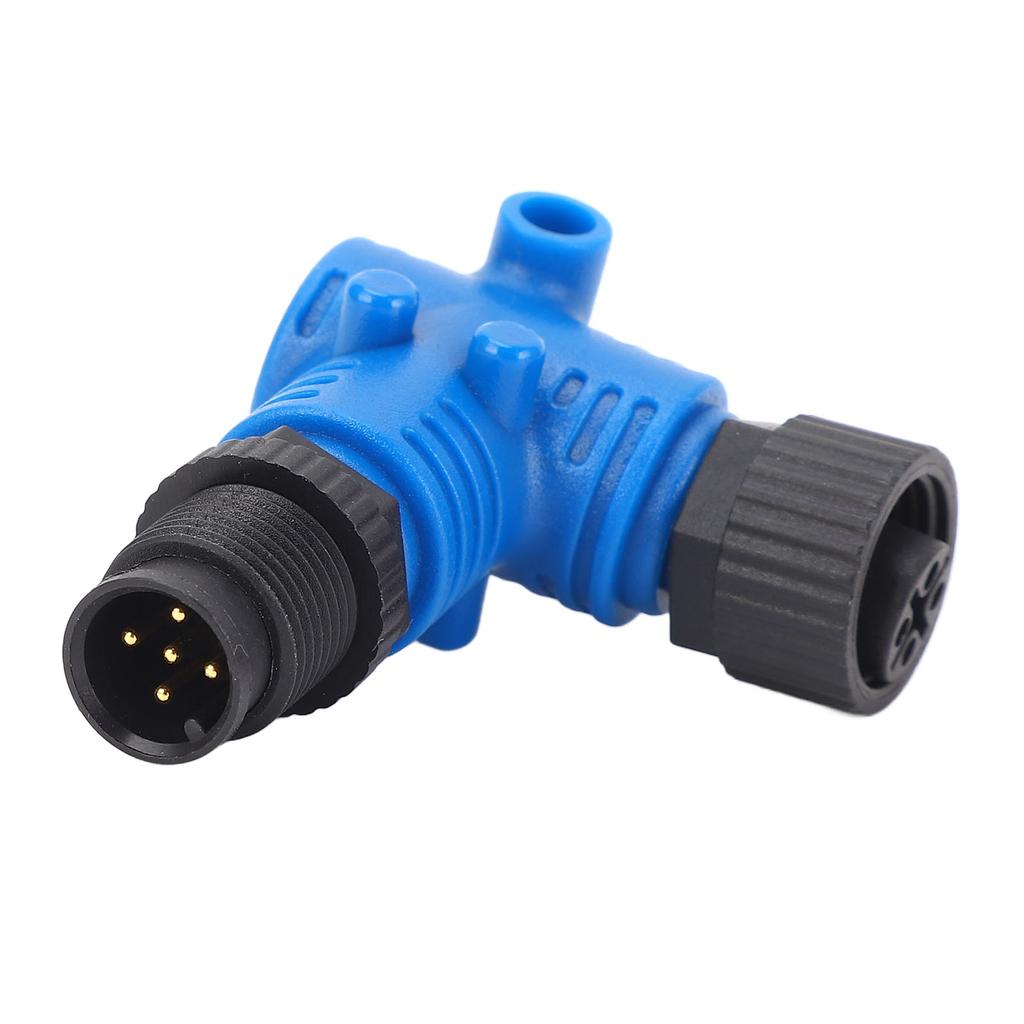 For NMEA2000 90 Degrees Connector M12 5 Pin IP67 Water Resistant 90 Degree Elbow Connector for Lowrance Networks