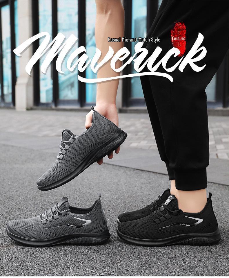 Men's Summer Breathable Running Shoes - Casual, Soft Sole, Odor-Free