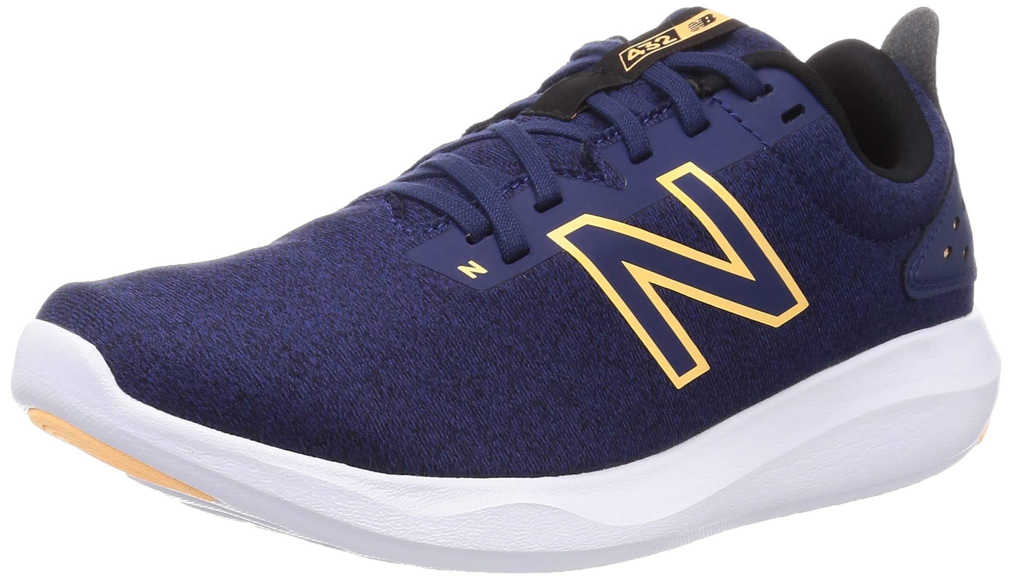 

New Balance WE432 Running Size D Shoes, White, Lightweight, Women s, Navy/White (LN2), 24.5cm