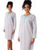 Women's Cotton Nightgown, Long Sleeve, Buttoned, Warm Gift