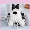 Highland West White Terrier Dress Keychain Dog Plush Toy Decoration Pendant