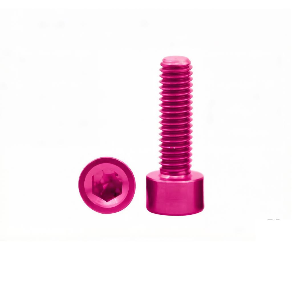 5pcs M3 M4 M5 M6 Colourful Aluminum Hex Socket Cap Head Machine Screw Bolts Aluminum Allen Scerw Length:16/18/20/25/30/40mm