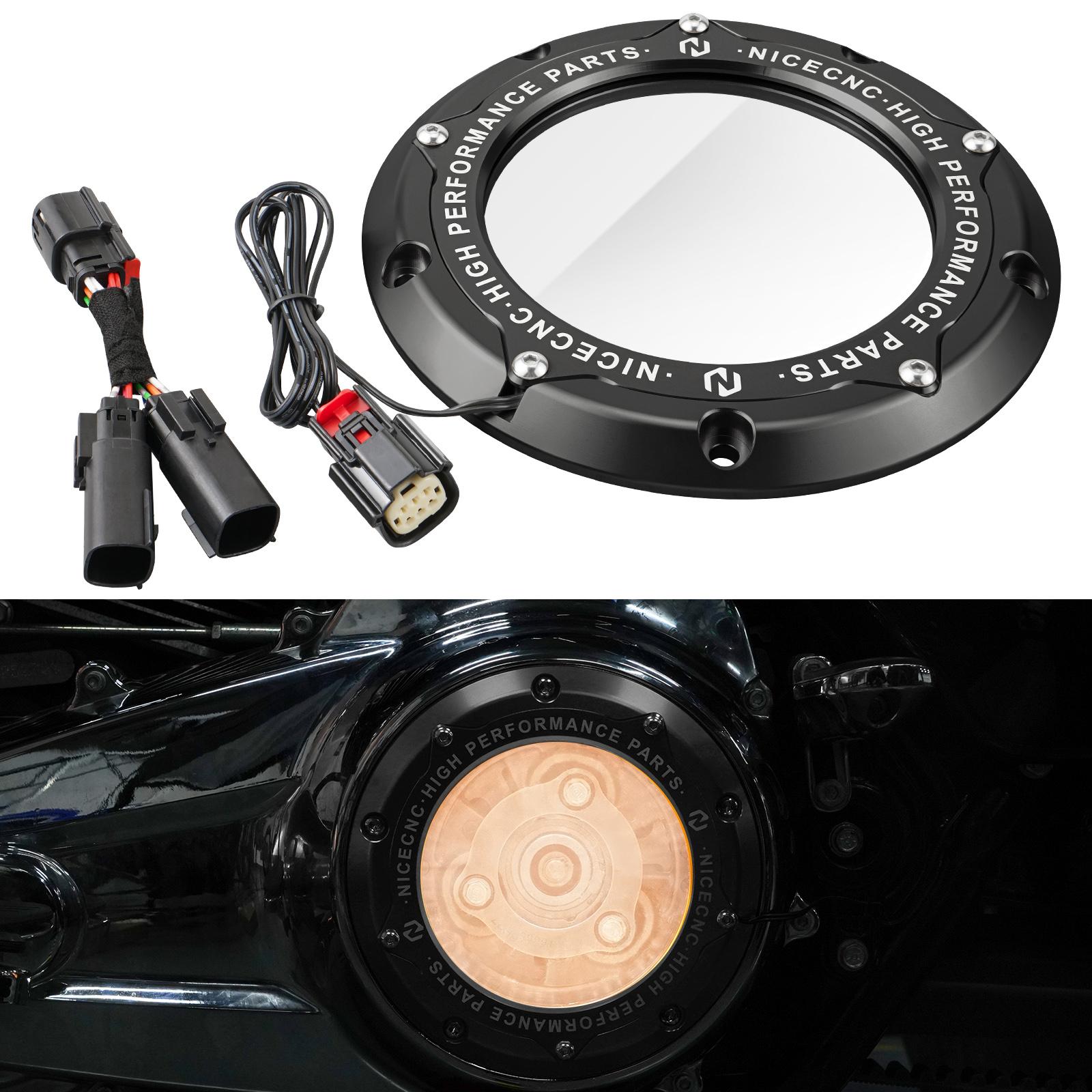 For 2017-2024 Harley Street Glide/Special LED Derby Clutch Cover for Harley Street Glide/Special Road Glide Ultra Limited/Low