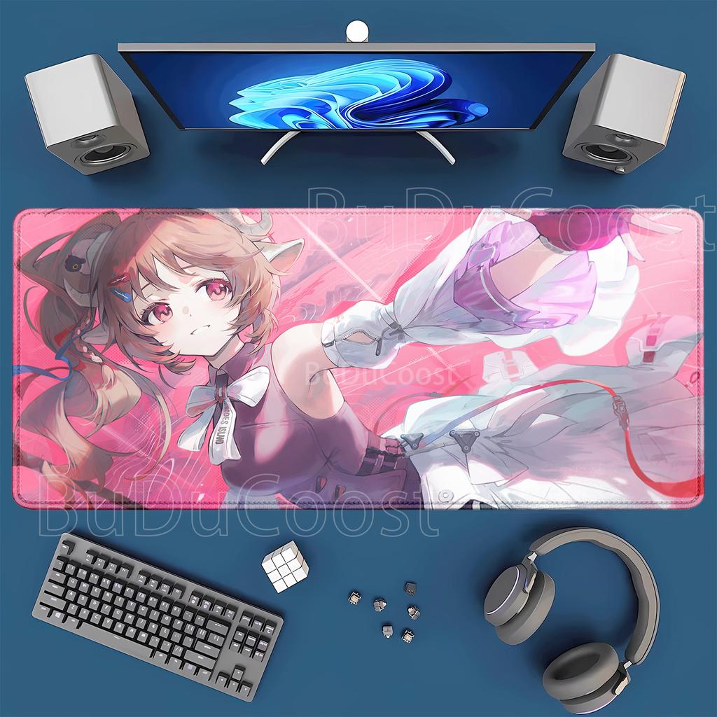 Arknights Endfield Mouse Pad Anime Girl Gaming Mousepad Pretty Large Mouse Mat Gamer XXL xmm Rug PC HD Printing Desk Mat