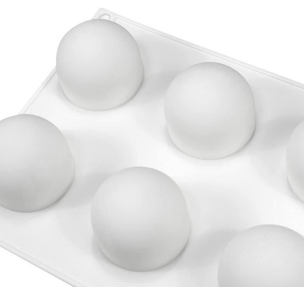 Siliconen Mousse Cake Vorm, Bakbestendige Dessert Mousse DIY Chocolade Zeep Kaars Vorm, 8-Gats Bolvormig Bal