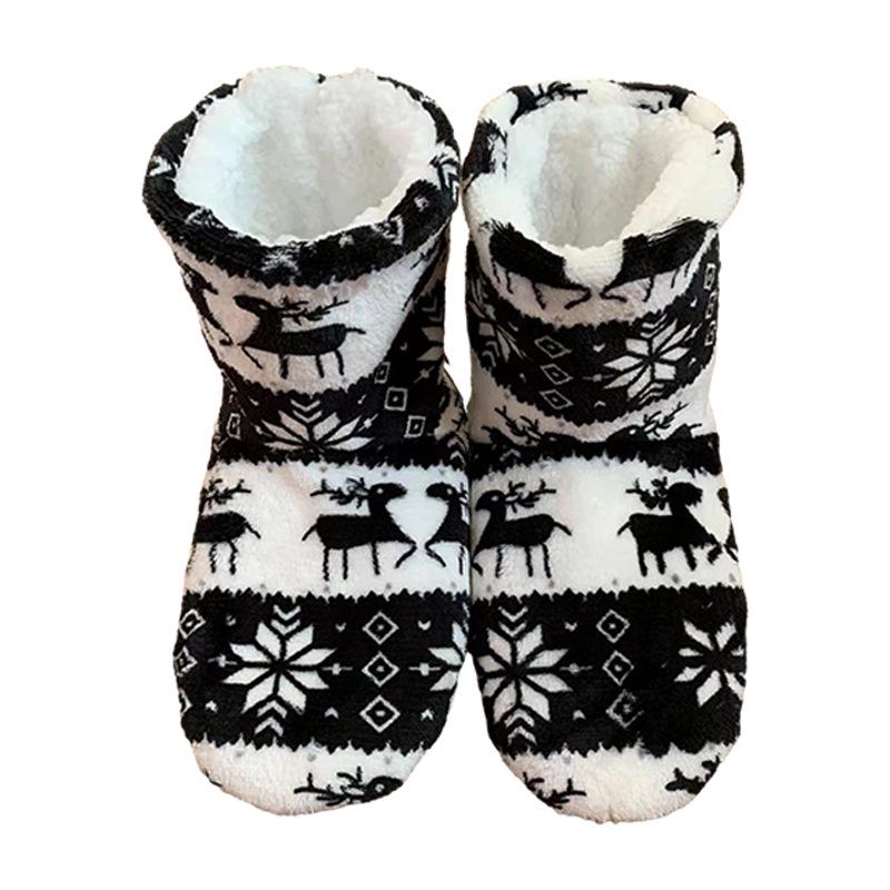 Christmas Series Indoor Cotton Slippers: Cozy Winter Floor Shoes for Men and Women