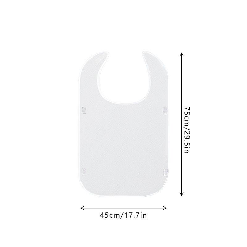 Stain-Resistant Bib with Pocket for Elderly Care and Mealtime Assistance