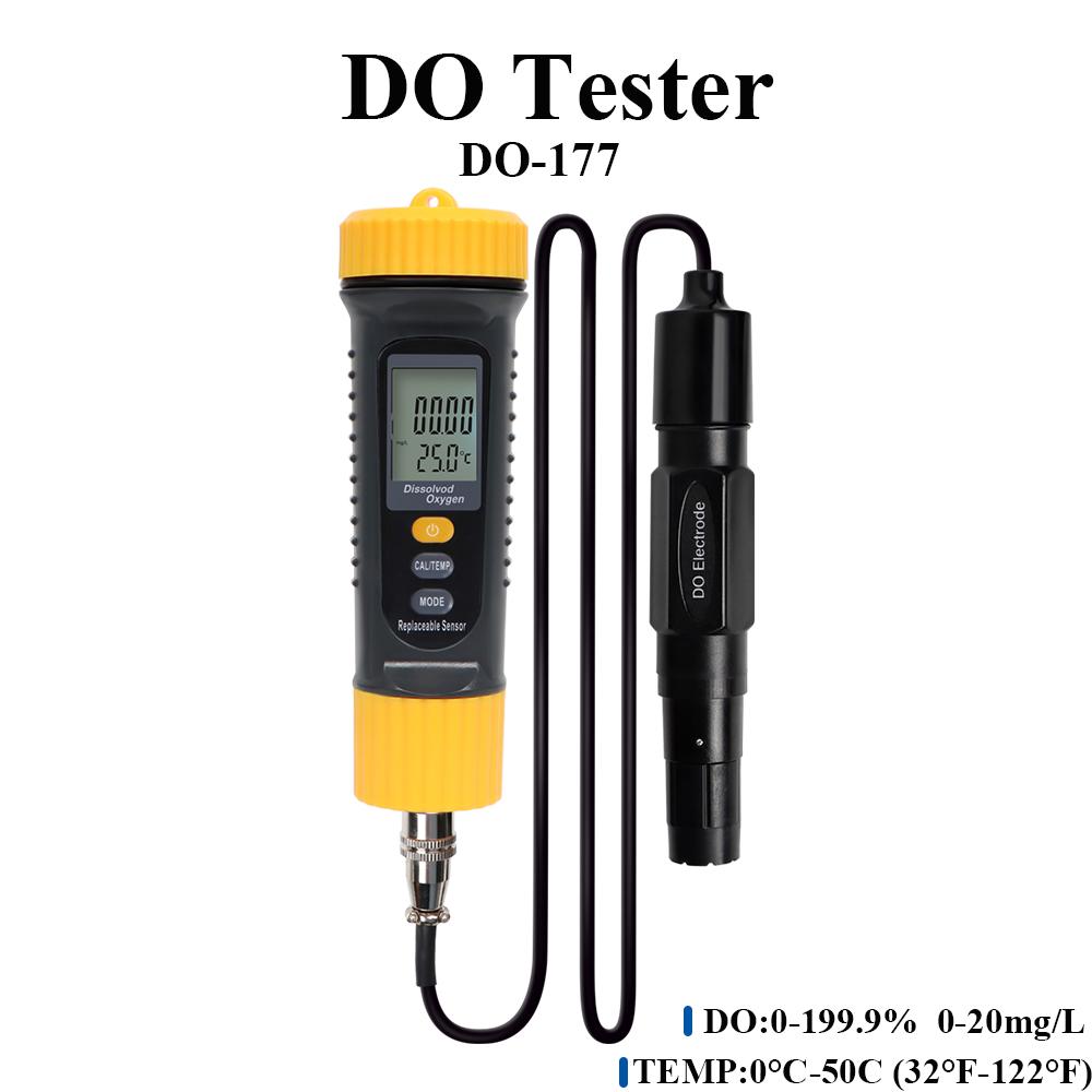 Bluetooth Dissolved Oxygen Meter 0-20mg/L DO Tester Oxygen Contents Detector Digital Water Quality Analyzer for Pool Aquarium