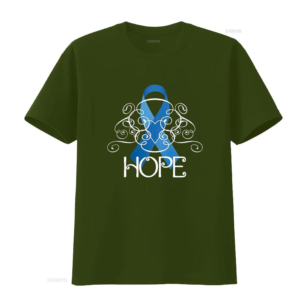 Hope Colon Cancer Awareness Women s T Shirt Black vintage Washed Soft designer clothes Breathable fashion Top For Everyday Wear