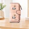 Halloween Pumpkin Ghost Long Zipper Wallet Large Capacity Card Holder Unisex Clutch Bag Fashionable Zipper Coin Purse Suitable for Daily Use Durable