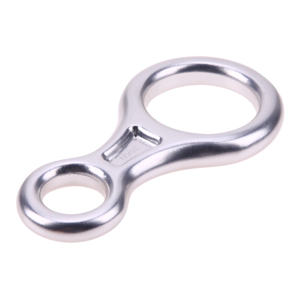 Descent Device Escape Rope for 8-16mm Rope Descender Carabiner 8 Ring Climbing Slow Down Rings