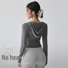 Women's V-Neck Hooded Long Sleeve Yoga & Training Top