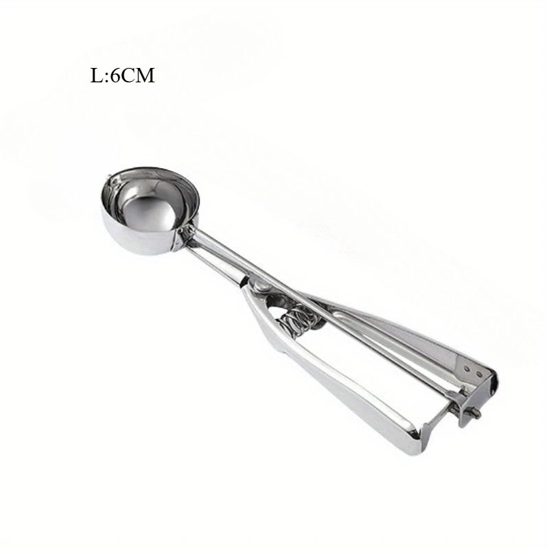 Baking Ice Cream Scoop Kitchen Tools Stainless Steel Spring Handle Mashed Potato Watermelon Ball Spoon Home Kitchen Accessories
