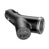 YType Car Charger 2x USB Cigarette Lighter Socket 34A Black