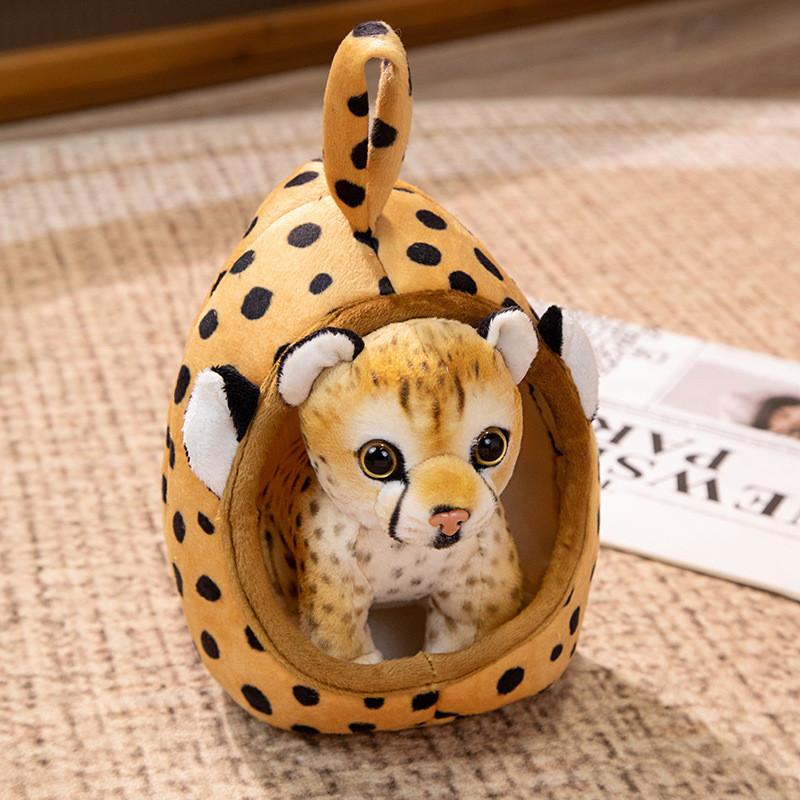 Tiger Simulation Little Pet Plush Stuffed Toy Pp Cotton Fill Kids Room Decor