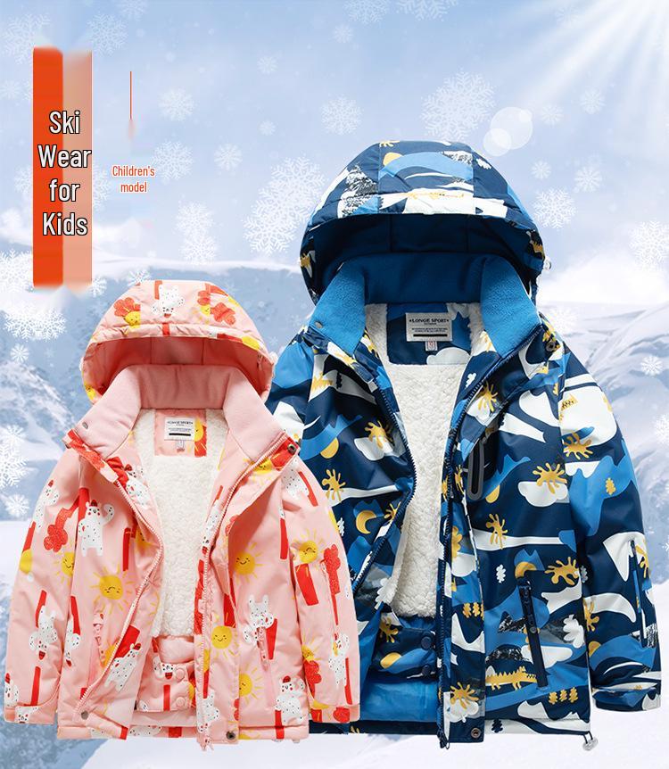 Children's Waterproof Ski Suit: Warm, Windproof, and Trendy for Boys and Girls