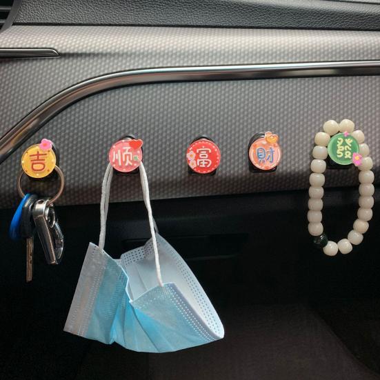 Schicker Auto-Klebehaken, stanzfrei, mehrere Stile, dekorativ
