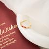 Summer French Light Luxury Enamel Bow Open Ring Women'S Cold Sense Simple Exquisite Fashion Jewelry