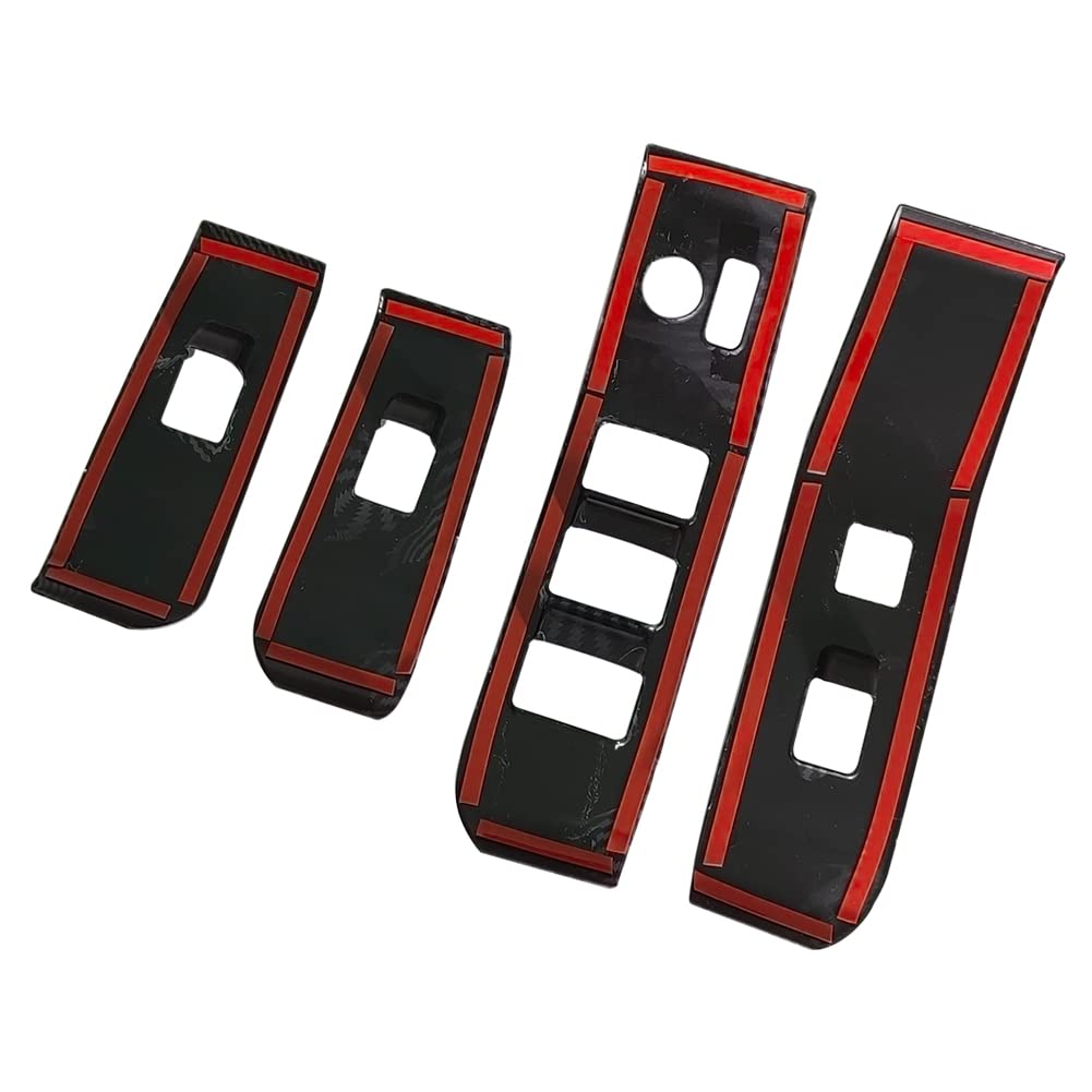 Cars' Doors and Windows Switch Panel Cover Door Lock Control Button Decoration Suitable for Toyota Highlander 2020 2021 2022 2023 North America