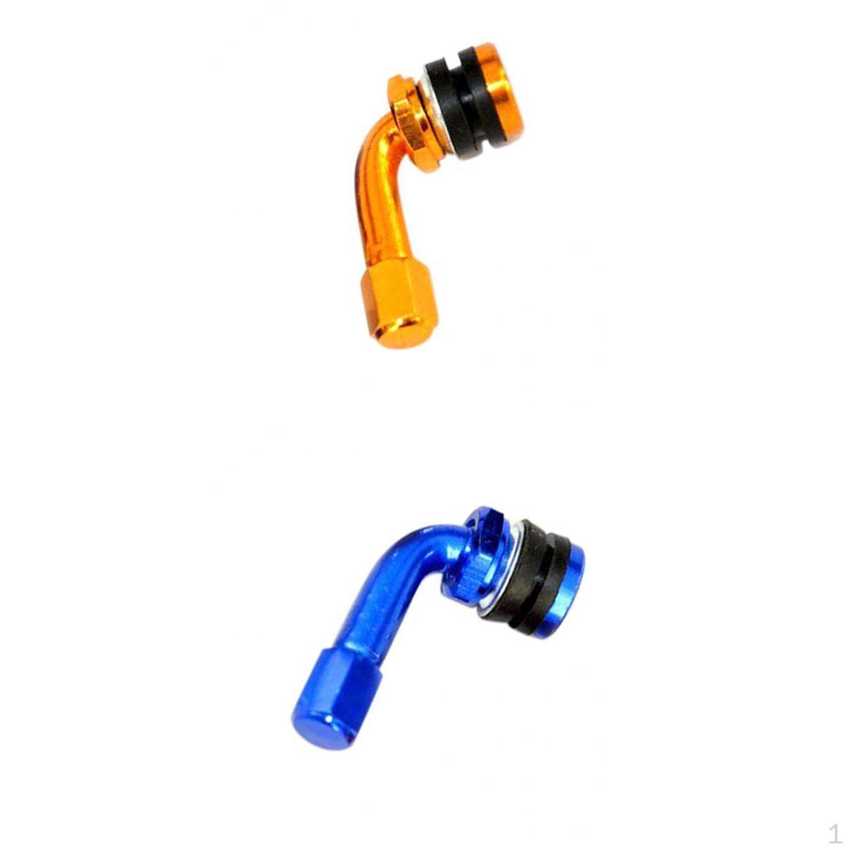 

Мотоцикл Мотоцикл Скутер ЧПУ Угол 90 градусов Обод колеса Вентиль шины Синий/Золотой