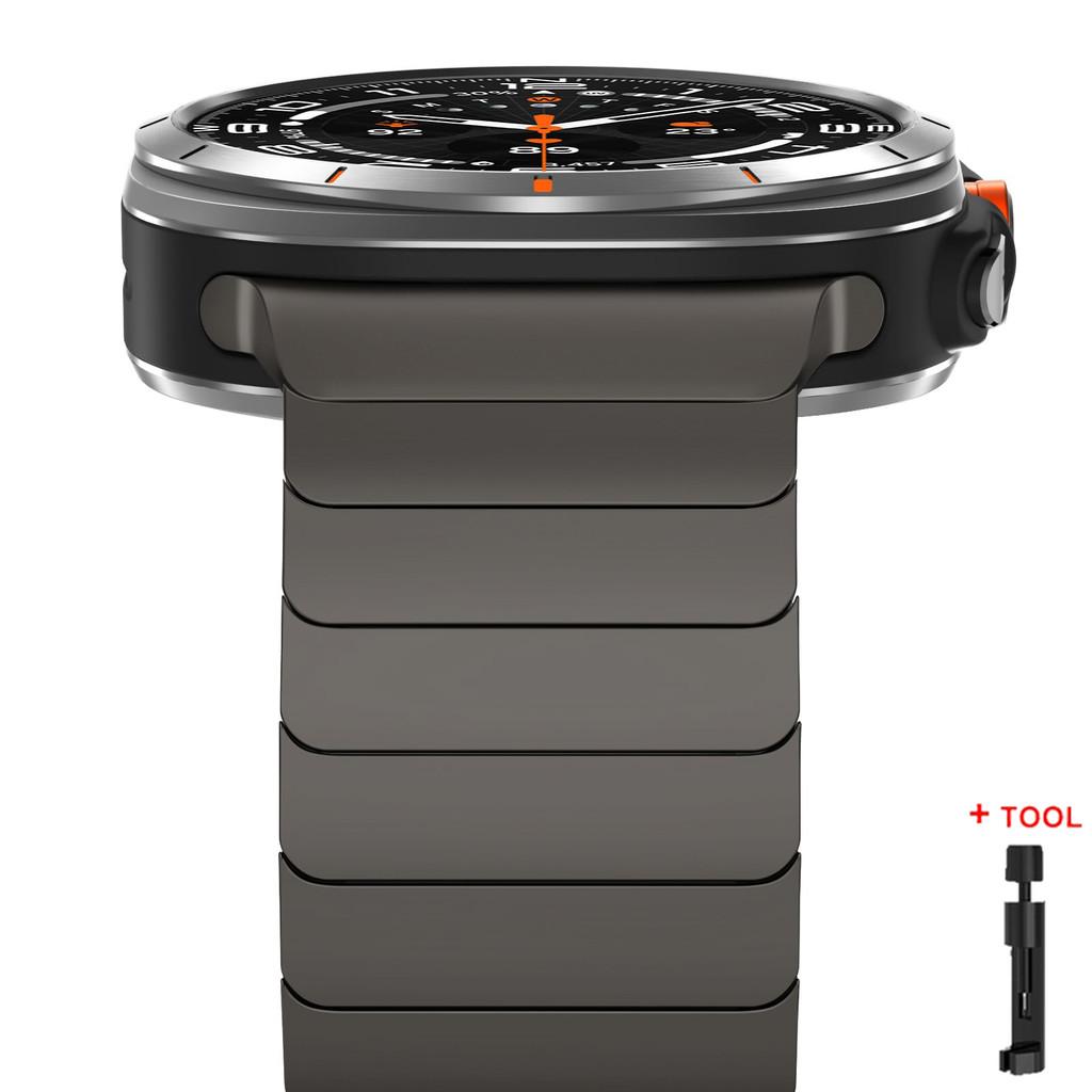 Luxusní kovový řemínek ze slitiny titanu bez mezery pro Samsung Galaxy Watch 47mm Ultra 2026 Pánský dámský řemínek pro Galaxy Watch Ultra 2026