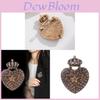Vintage Heart Crown Brooch With Pearl Embellishments For Men And Women