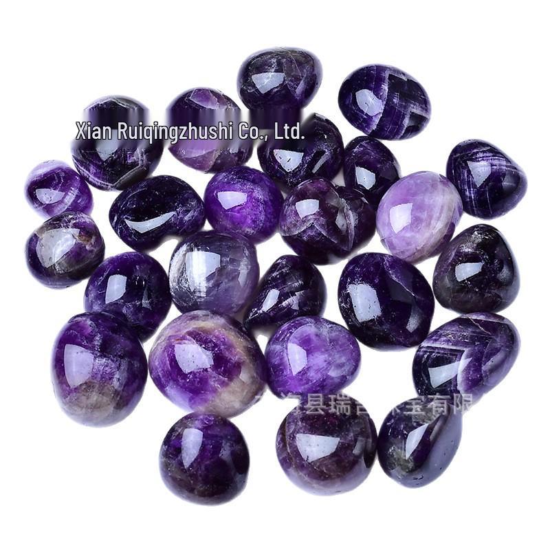 High-Quality Brazilian Amethyst Tumbled Stone 2-3cm 100g аметист